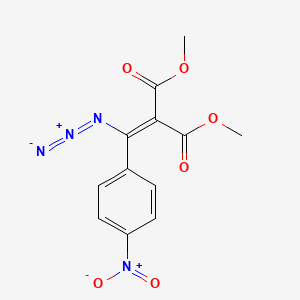 molecular formula C12H10N4O6 B14316094 Dimethyl [azido(4-nitrophenyl)methylidene]propanedioate CAS No. 110242-48-3