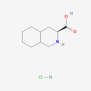 molecular formula C10H18ClNO2 B1431613 (S)-Decanhydroisoquinoline-3-carboxylic acid hydrochloride CAS No. 1221793-35-6