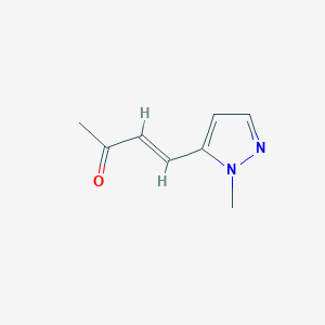 molecular formula C8H10N2O B1431616 (3E)-4-(2-Methylpyrazol-3-YL)but-3-EN-2-one CAS No. 1393444-14-8