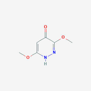molecular formula C6H8N2O3 B1431618 3,6-Dimethoxy-4-hydroxypyridazine CAS No. 1428532-82-4