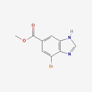 molecular formula C9H7BrN2O2 B1431624 4-溴-1H-苯并咪唑-6-甲酸甲酯 CAS No. 1354756-19-6