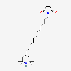 1-[12-(2,2,6,6-Tetramethylpiperidin-4-yl)dodecyl]pyrrolidine-2,5-dione