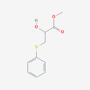 Propanoic acid, 2-hydroxy-3-(phenylthio)-, methyl ester