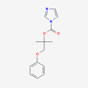 2-Methyl-1-phenoxypropan-2-yl 1H-imidazole-1-carboxylate