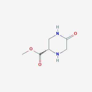molecular formula C6H10N2O3 B1431630 (S)-Methyl 5-oxopiperazine-2-carboxylate CAS No. 1191885-41-2