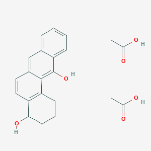 Acetic acid;1,2,3,4-tetrahydrobenzo[a]anthracene-4,12-diol