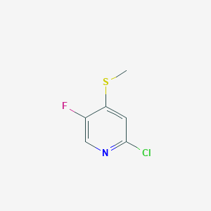 molecular formula C6H5ClFNS B1431647 2-Chloro-5-fluoro-4-(methylthio)pyridine CAS No. 1820741-49-8