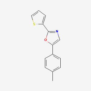 5-(4-Methylphenyl)-2-(thiophen-2-yl)-1,3-oxazole