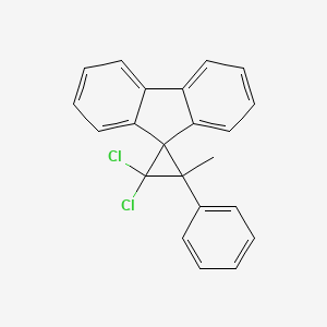 2,2-Dichloro-3-methyl-3-phenylspiro[cyclopropane-1,9'-fluorene]