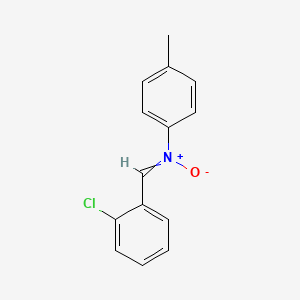 Benzenamine, N-[(2-chlorophenyl)methylene]-4-methyl-, N-oxide