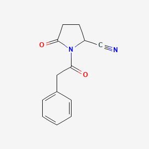 5-Oxo-1-(phenylacetyl)pyrrolidine-2-carbonitrile