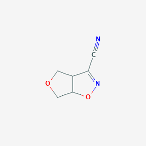 3a,4,6,6a-Tetrahydrofuro[3,4-d][1,2]oxazole-3-carbonitrile