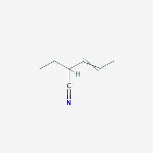 2-Ethylpent-3-enenitrile