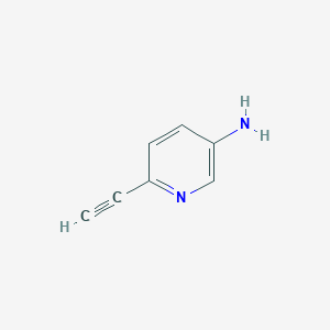 molecular formula C7H6N2 B1431654 6-Ethynylpyridin-3-amine CAS No. 1256824-94-8