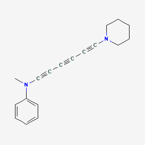 N-Methyl-N-[6-(piperidin-1-yl)hexa-1,3,5-triyn-1-yl]aniline