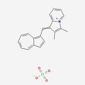 1-[(Azulen-1-yl)methylidene]-2,3-dimethyl-1H-indolizin-4-ium perchlorate