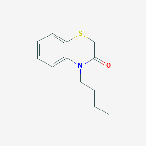 molecular formula C12H15NOS B14316597 4-Butyl-2H-1,4-benzothiazin-3(4H)-one CAS No. 112183-34-3