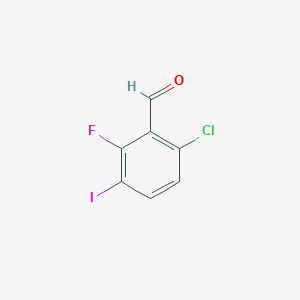 molecular formula C7H3ClFIO B1431660 6-Chloro-2-fluoro-3-iodobenzaldehyde CAS No. 1449008-04-1