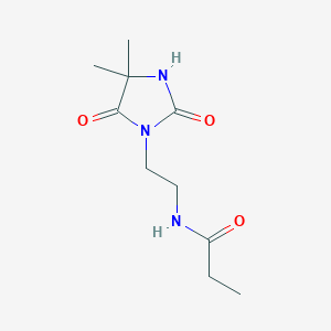 N-[2-(4,4-Dimethyl-2,5-dioxoimidazolidin-1-yl)ethyl]propanamide