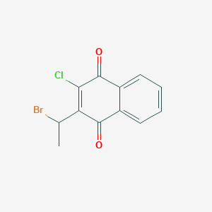 2-(1-Bromoethyl)-3-chloronaphthalene-1,4-dione