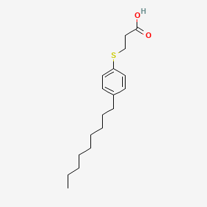 3-[(4-Nonylphenyl)sulfanyl]propanoic acid