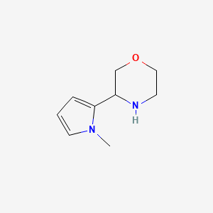 molecular formula C9H14N2O B1431664 3-(1-甲基-1H-吡咯-2-基)吗啉 CAS No. 1337426-89-7