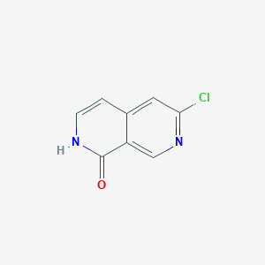 molecular formula C8H5ClN2O B1431668 6-Chloro-2,7-naphthyridin-1(2H)-one CAS No. 1260663-93-1