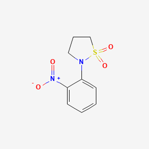 molecular formula C9H10N2O4S B1431679 N-(2-硝基苯基)-1,3-丙烷磺酰胺 CAS No. 1373232-34-8