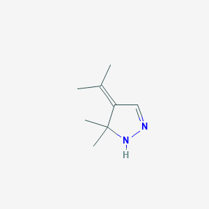 1H-Pyrazole, 4,5-dihydro-5,5-dimethyl-4-(1-methylethylidene)-