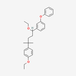 1-[1-Ethoxy-4-(4-ethoxyphenyl)-4-methylpentyl]-3-phenoxybenzene