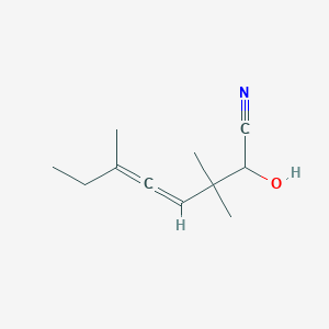 2-Hydroxy-3,3,6-trimethylocta-4,5-dienenitrile