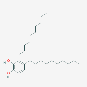 molecular formula C26H46O2 B14316978 3,4-Didecylbenzene-1,2-diol CAS No. 108935-76-8