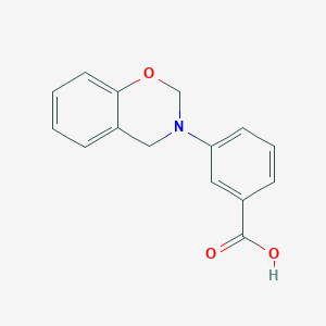 molecular formula C15H13NO3 B14316991 3-(2H-1,3-Benzoxazin-3(4H)-yl)benzoic acid CAS No. 105732-34-1