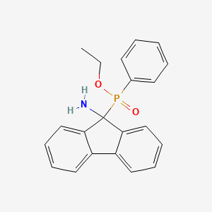 Ethyl (9-amino-9H-fluoren-9-yl)phenylphosphinate