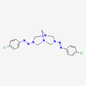 1,3,5,7-Tetraazabicyclo[3.3.1]nonane, 3,7-bis[(4-chlorophenyl)azo]-