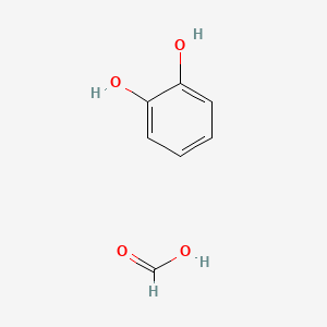 Benzene-1,2-diol;formic acid