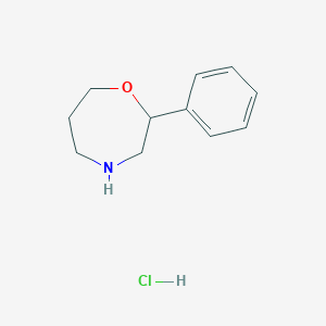 molecular formula C11H16ClNO B1431769 2-苯基-1,4-恶杂环己烷盐酸盐 CAS No. 1423032-70-5