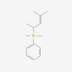 Dimethyl(4-methylpent-3-en-2-yl)phenylsilane