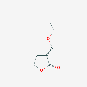 molecular formula C7H10O3 B14318132 3-(Ethoxymethylidene)oxolan-2-one CAS No. 106202-40-8