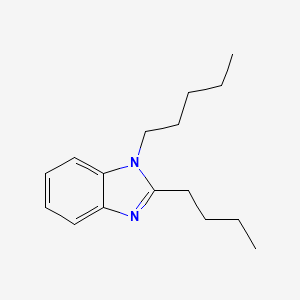 molecular formula C16H24N2 B14318192 2-Butyl-1-pentyl-1H-benzimidazole CAS No. 110073-41-1