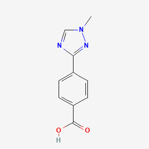 molecular formula C10H9N3O2 B1431831 4-(1-methyl-1H-1,2,4-triazol-3-yl)benzoic acid CAS No. 1443981-85-8