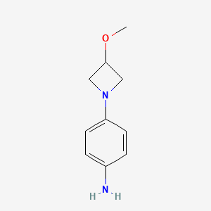 molecular formula C10H14N2O B1431837 4-(3-Methoxyazetidin-1-yl)aniline CAS No. 1706455-02-8
