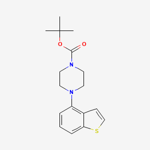 molecular formula C17H22N2O2S B1431843 Tert-butyl 4-(benzo[b]thiophen-4-yl)piperazine-1-carboxylate CAS No. 1191901-07-1