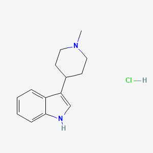 molecular formula C14H19ClN2 B1431844 3-(1-Methylpiperidin-4-yl)-1H-indole hydrochloride CAS No. 1956385-76-4