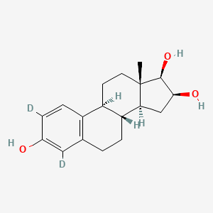molecular formula C18H24O3 B1431846 (16beta,17beta)-Estra-1,3,5(10)-triene-2,4-D2-3,16,17-triol CAS No. 366495-94-5