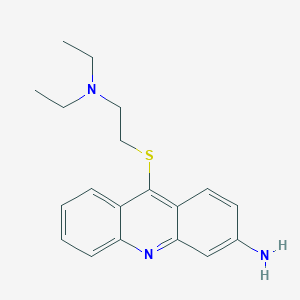 molecular formula C19H23N3S B143186 3-氨基-9-(二乙氨基乙硫基)吖啶 CAS No. 129821-07-4