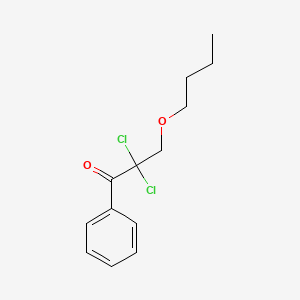 3-Butoxy-2,2-dichloro-1-phenylpropan-1-one