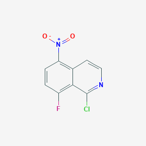 molecular formula C9H4ClFN2O2 B1431863 1-氯-8-氟-5-硝基异喹啉 CAS No. 1498966-91-8