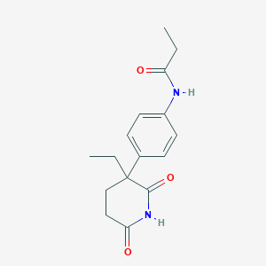 N-[4-(3-Ethyl-2,6-dioxopiperidin-3-yl)phenyl]propanamide