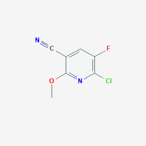 molecular formula C7H4ClFN2O B1431865 6-Chloro-5-fluoro-2-methoxynicotinonitrile CAS No. 1820650-64-3